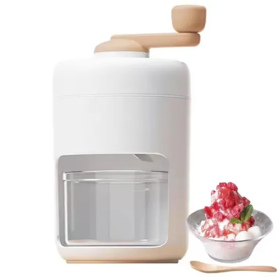Hand-Cranked Hot Shaved Ice Maker: A Convenient Slushy and Ice Crushing Machine for Home Use