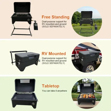 Outdoor Barbecue Oven Grill Rack Portable Folding Type camping gas Barbecue Grills