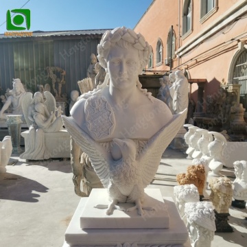 Famosa Sfinge Head Natural White Marble Female Sphinx Bust Sculpture