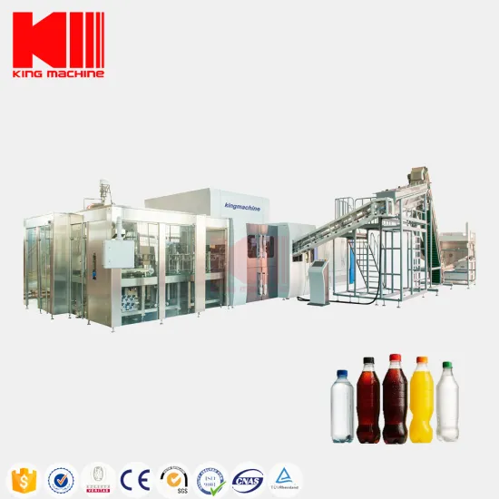 Automatic PET Bottle Blowing, Filling, Capping, Labeling, and Shrink Packaging Machine