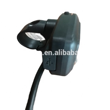 CE/ROHS/EMC Approved 24V/36V/48V Electric Bike Display with USB Charging and Water-Proof Connector