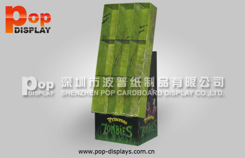 Economic Oem / Odm Corrugated Book Display Green Pocket Uv-coating