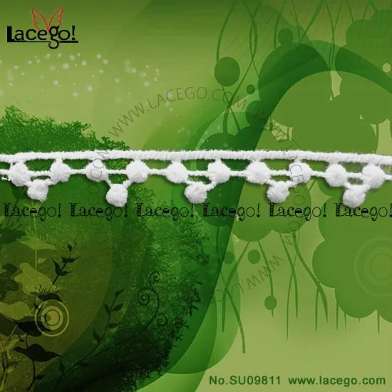 New Designs Of cotton Lace Pearl