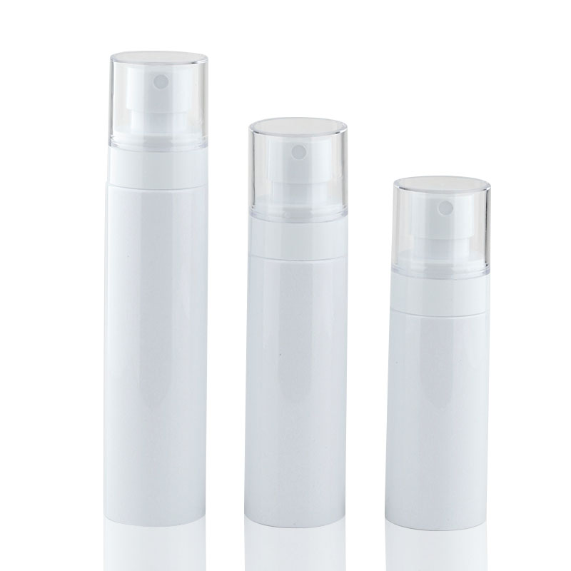 Luxury White 40ml 80ml 120ml150 ml Pieta di plastica Vento Spot di spray cosmetico con cappuccio