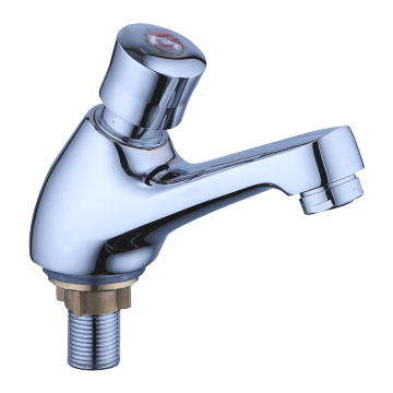 China Factory Good Quality Brass Body Single Handle Deck Mounted Delay Basin Faucet for Bathroom