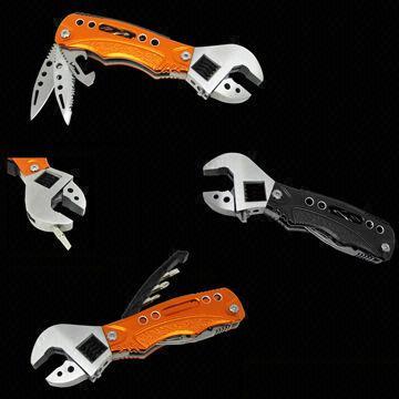 Multifunction Wrenches, 420 Stainless Steel (Tools), Anodized Aluminum + ABS (Body)