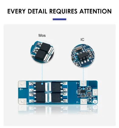 2S BMS for LiFePO4 Battery Protection - PCBA Battery Management System
