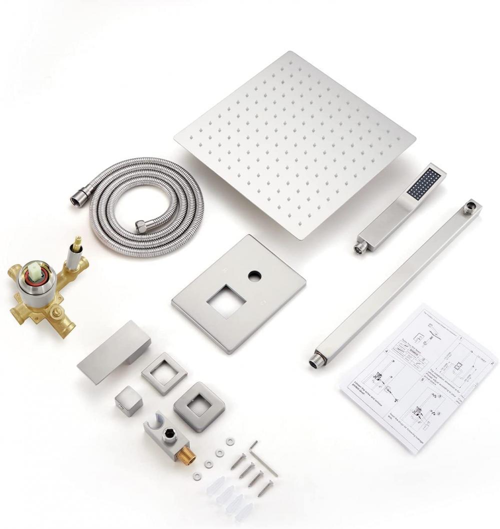 High Pressure Rain Shower Faucet Combo Set