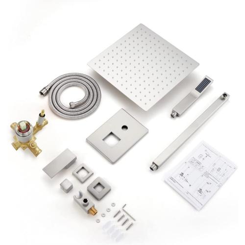 High Pressure Rain Shower Faucet Combo Set