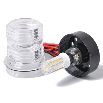 Marine Anchor LED Navigation Light - 360 White Light Stern Base