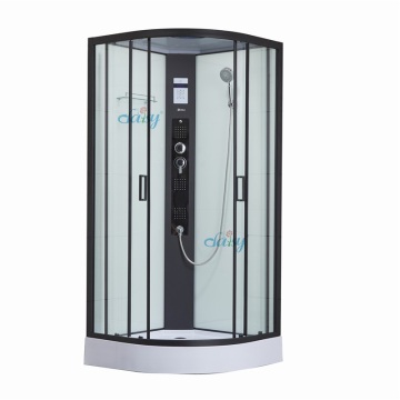 2021 Black Friday Deals: Modern Cheap 5MM Glass Black and White Shower Room Suites