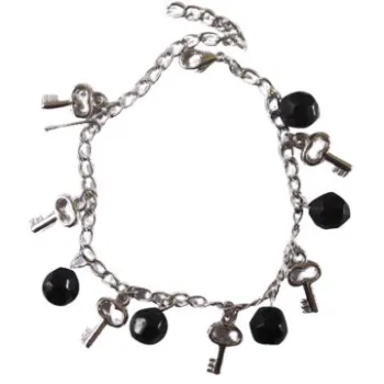 Fashion anklet bracelet, black