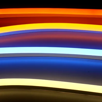 colored car lights wall indoor neon light