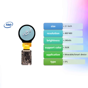 2.1 Inch Round IPS TFT LCD Display Module with RGB and MIPI Interface