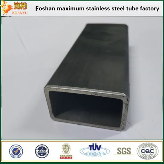 Rectangle pipe grade 304 stainless steel pipe for for balcony railing prices