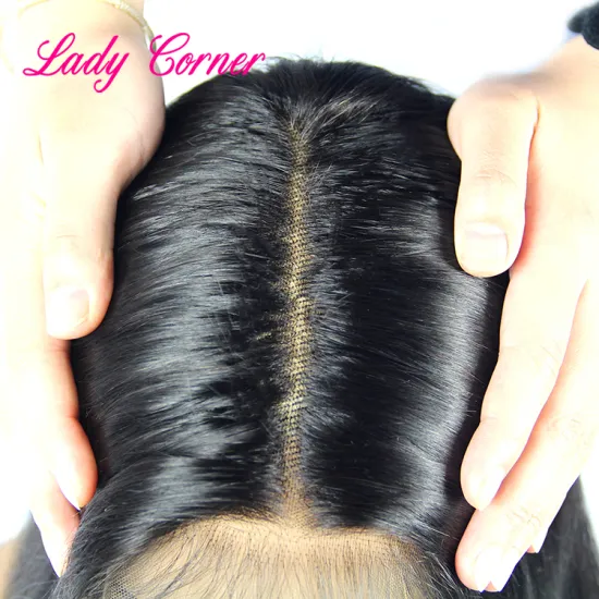 New Arrival Lace Frontal Closure Hair 2*6 Inch Middle Part Brazilian Hair Kim K Closure