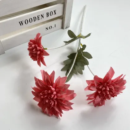 JH Factory High Quality Real Touch Artificial Dahlia Silk Flower Box Ruyi
