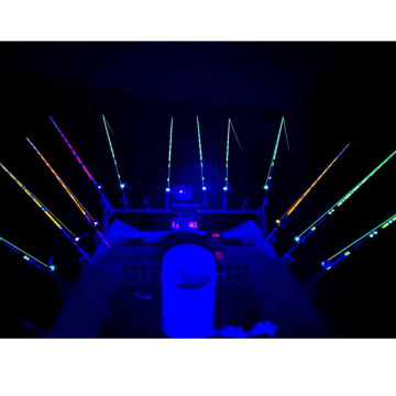 Luminous Aluminum Handle 240cm 8ft 40kg Pulling Force Carbon Fiber Heavy Spinning Fishing Rod