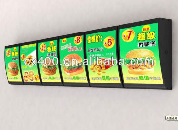 Xingsu fashion competitive price high quality led menu light box