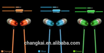 EL flashing earphone