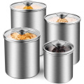 Kitchen Steel Canister Set Tea Coffee Sugar Canisters