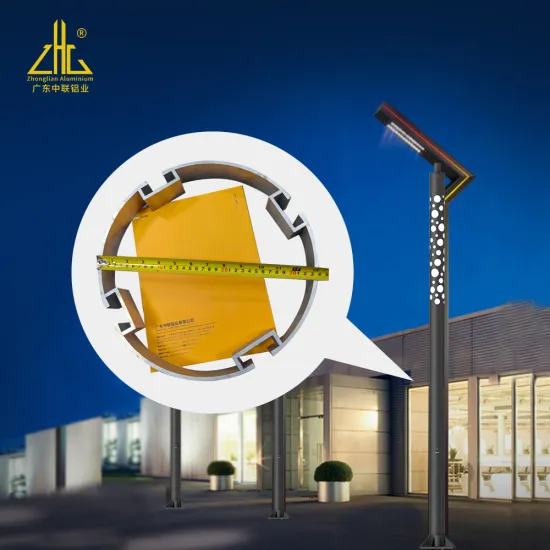 Custom Aluminum Street Lamp Posts Profiles 6063 6061 7003 7075