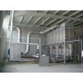 Continuous CPE horizontal fluid bed dryer machine