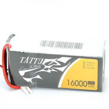 16000mAh TATUU 6S 22.2V RC Drone Battery with T Plug for Agriculture Drone