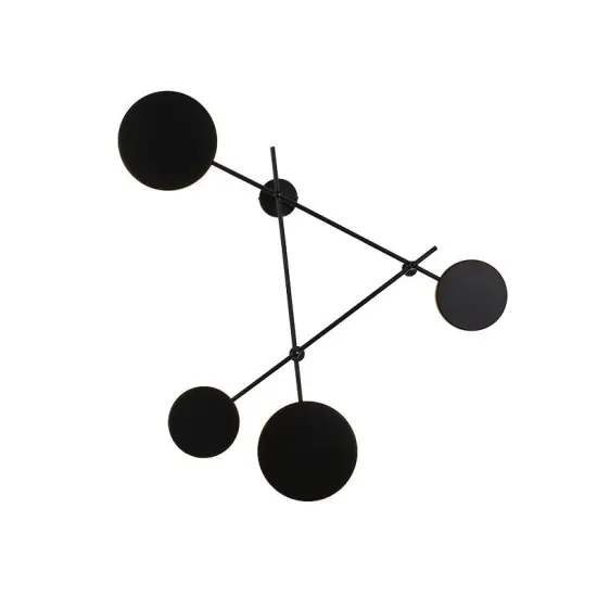 INSHINE Design Black Round Metal Wall Lamp