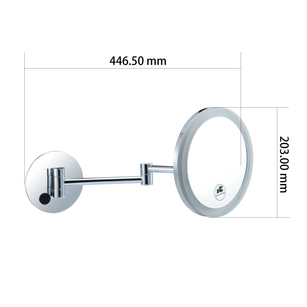 Bathroom mirror with lights