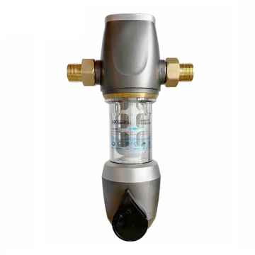 Purificador de agua de malla de acero inoxidable de 3/4 y 1/2 pulgada - Filtro de agua del grifo de flujo grande de flujo de retrolavado automático de la casa Auto