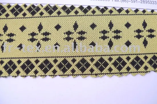 Polyester jacquard tricot fabric