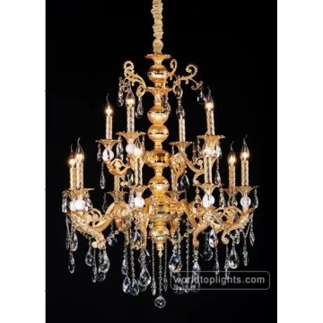 Crystal Chandelier with Candle Lights