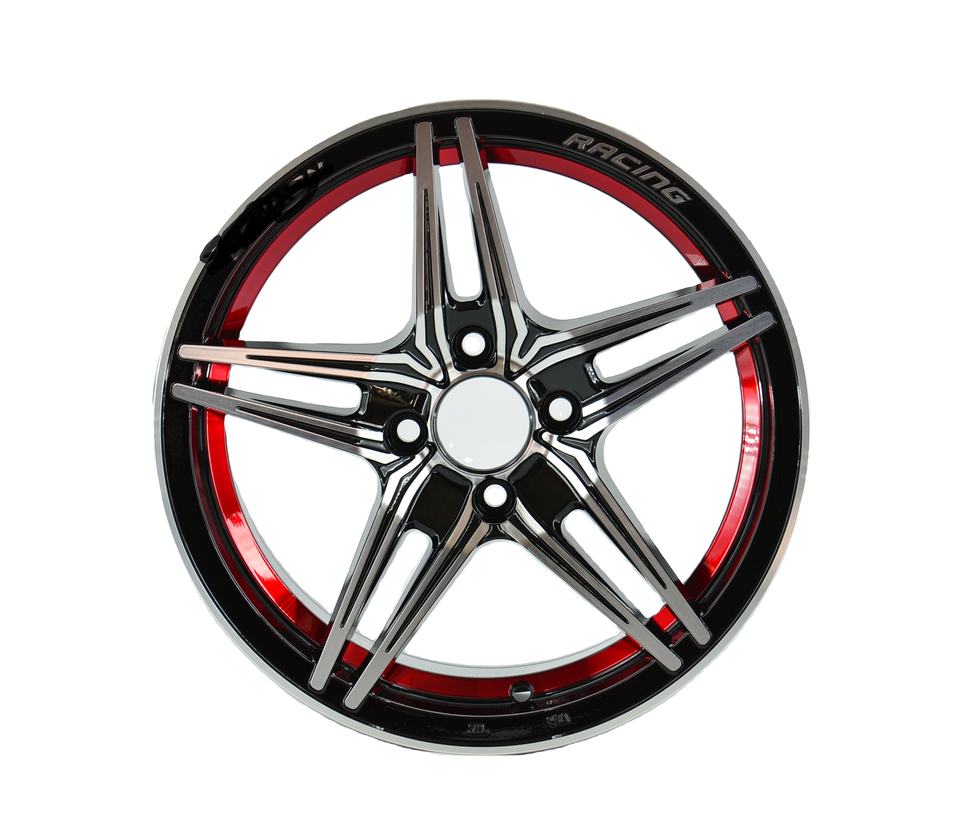 DM622 15inch Black Machine Face Face Aluminium Alloy Wheel