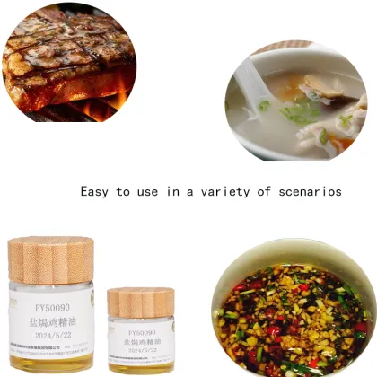 Fresh salt baked chicken essential oil