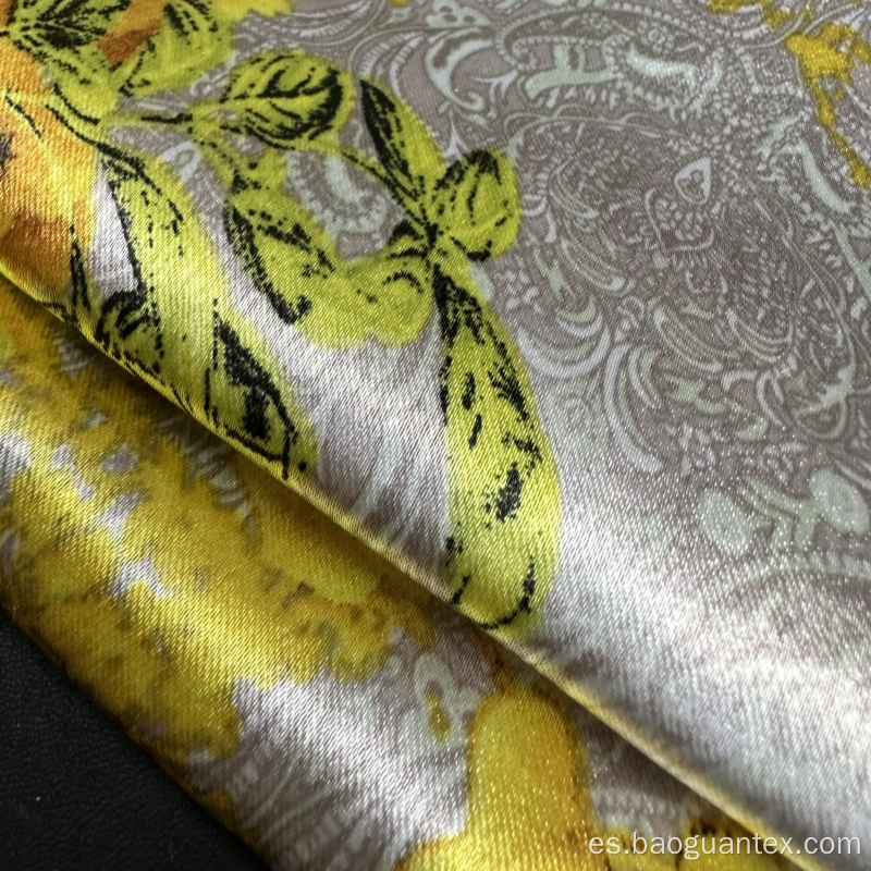 Patrón de flores No Fading 100% Polyester Textil