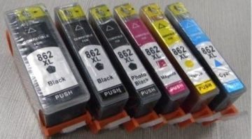 Compatible Printer Ink Cartridges With Permanent Chip For Hp 862xl