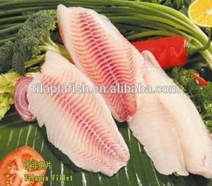 Healthy frozen tilapia slices on sales