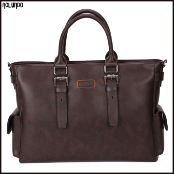 Latest design men leather handbag