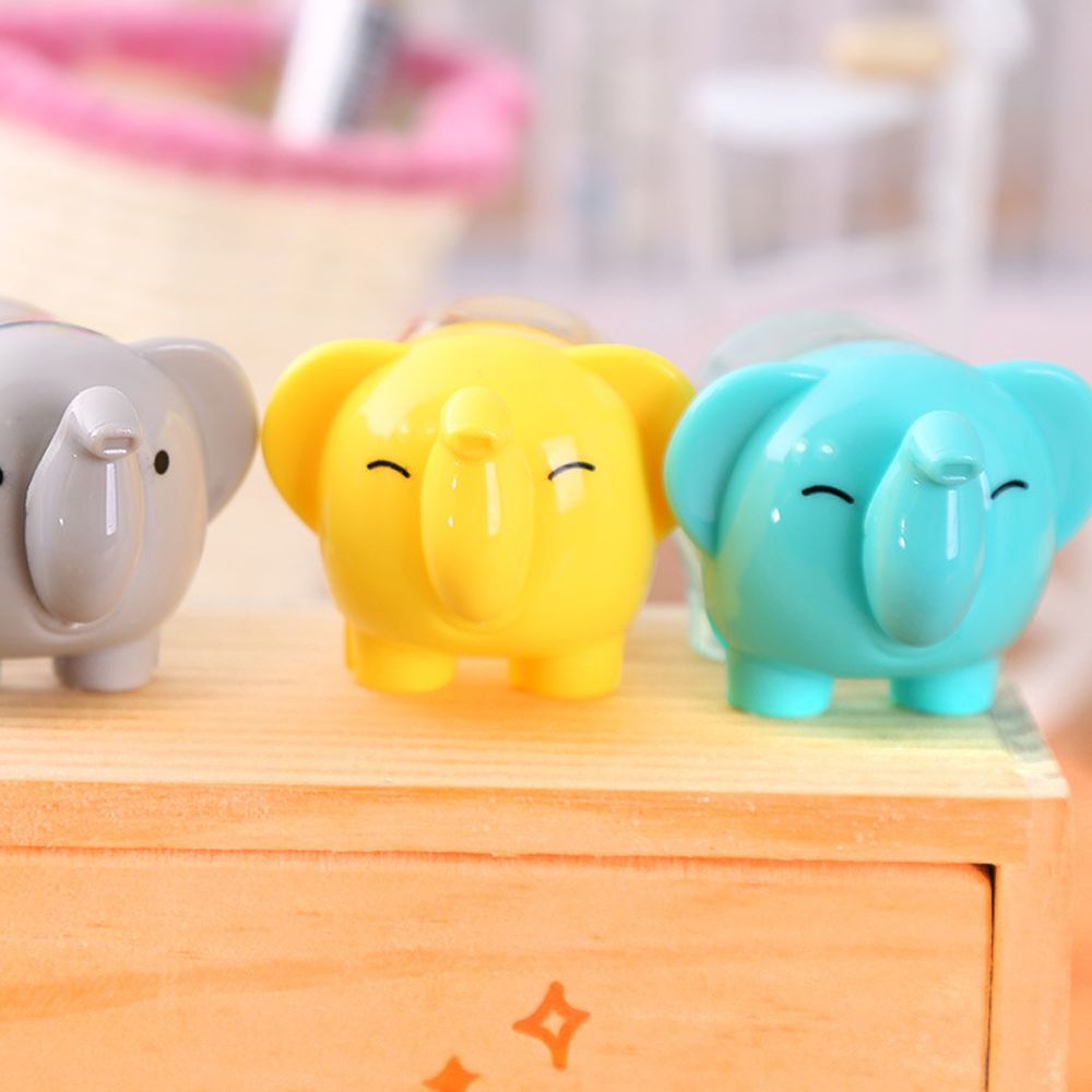 2pcs Cute Cartoon Elephant Pencil Sharpener Kawaii Stationery Kids Praise Gifts Manual Pen Cutter Tool School Office Supplies