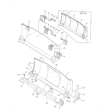 Bulldozer D355A-5 Bracket 195-71-22142