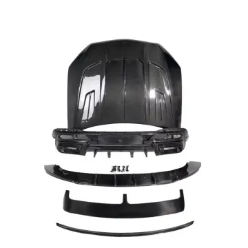 Langyu 2020 Auto Part Carbon Fiber Engine Hood Front Lip Body Kit for Mercedes-Benz GLE 43/53/50 Coupe