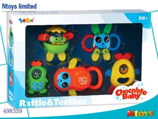 FANTASTIC MULTI-COLOR ABS BABY RATTLE , 6520621