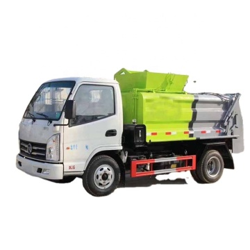 Japanese 4 CBM Kitchen Waste Trash Garbage Truck with Rear Loader for Sale