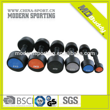 fitness color wholesale rubber grip dumbbells