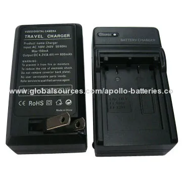 Camera battery charger for Li-10B Olympus, 4.2V/600mAh