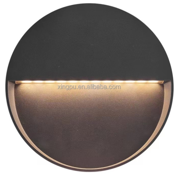 Outdoor Wall LED Light 10W Circular Half Face Cover Bulkhead Lamp for Garden Walls, Diameter 210mm