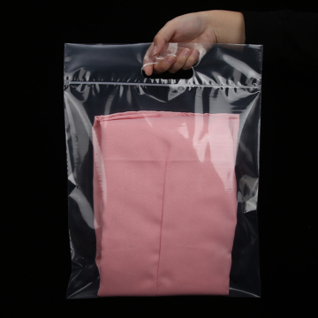 Custom High Quality Eco Friendly Transparent T-Shirt Plastic Bag with Handle