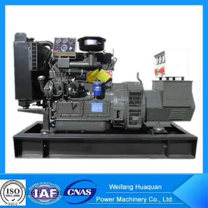 lower oil wear low price generator with Weichai Huafeng 30kw engine