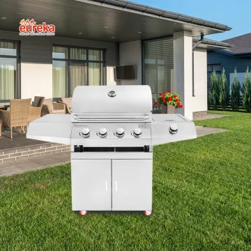 Portable Table Grill Gas Bbq Grill with Burners Barbecue Gas Grill with 4 Burners
